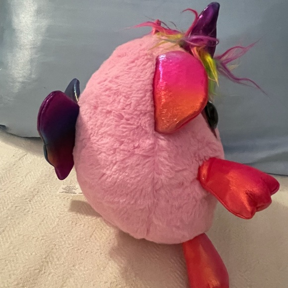 Flamingo Unicorn Plush Toy with Heart & Wings - Picture 4 of 6